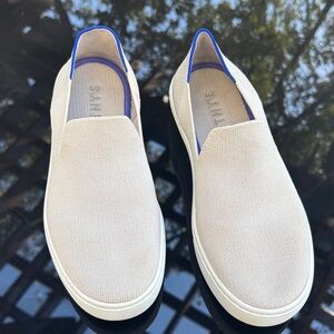 Rothy’s The Original Slip-On Sneakers in Antique White size 7.5